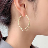 ciite' シーテ ピアス（両耳用） 梨地フープピアス (両耳用)