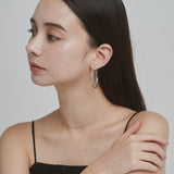 ciite' シーテ ピアス（両耳用） 梨地フープピアス (両耳用)