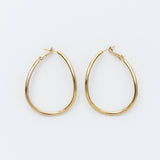 ciite' シーテ ピアス（両耳用） 大ぶり立体オーバルフープピアス (両耳用)