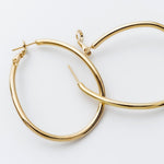 ciite' シーテ ピアス（両耳用） 大ぶり立体オーバルフープピアス (両耳用)