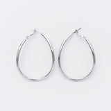 ciite' シーテ ピアス（両耳用） 大ぶり立体オーバルフープピアス (両耳用)