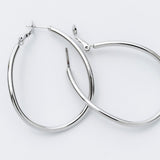 ciite' シーテ ピアス（両耳用） 大ぶり立体オーバルフープピアス (両耳用)