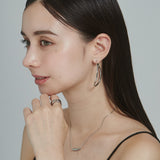 ciite' シーテ ピアス（両耳用） 大ぶり立体オーバルフープピアス (両耳用)