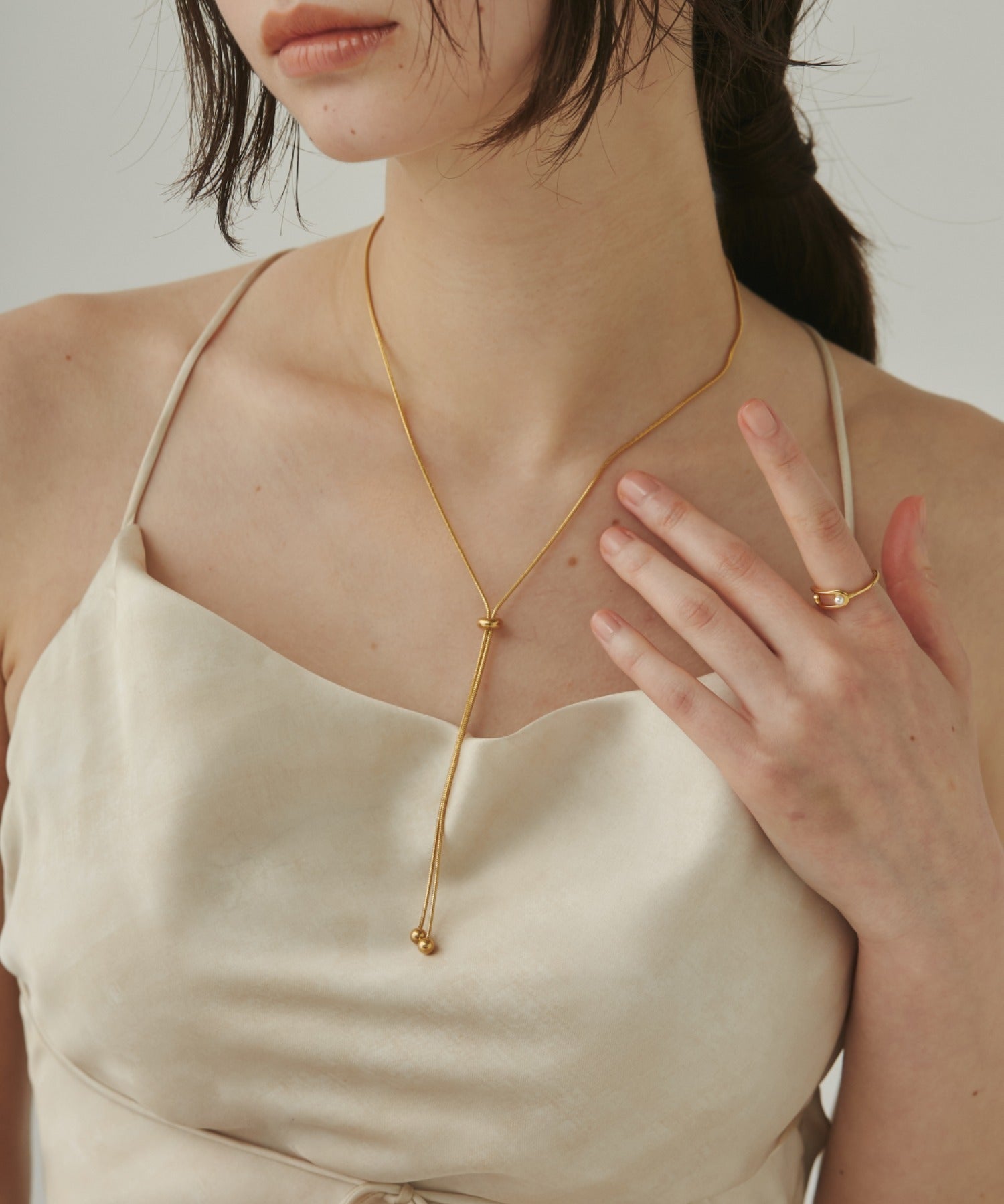 ciite' シーテ ネックレス 【 金属アレルギー対応 】 2way モチーフネックレス サージカルステンレス ゴールド FREE