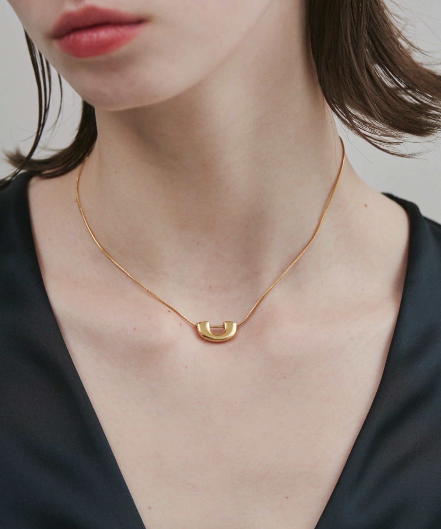 ciite' シーテ ネックレス 【 金属アレルギー対応 】 ニュアンスモチーフ ネックレス サージカルステンレス