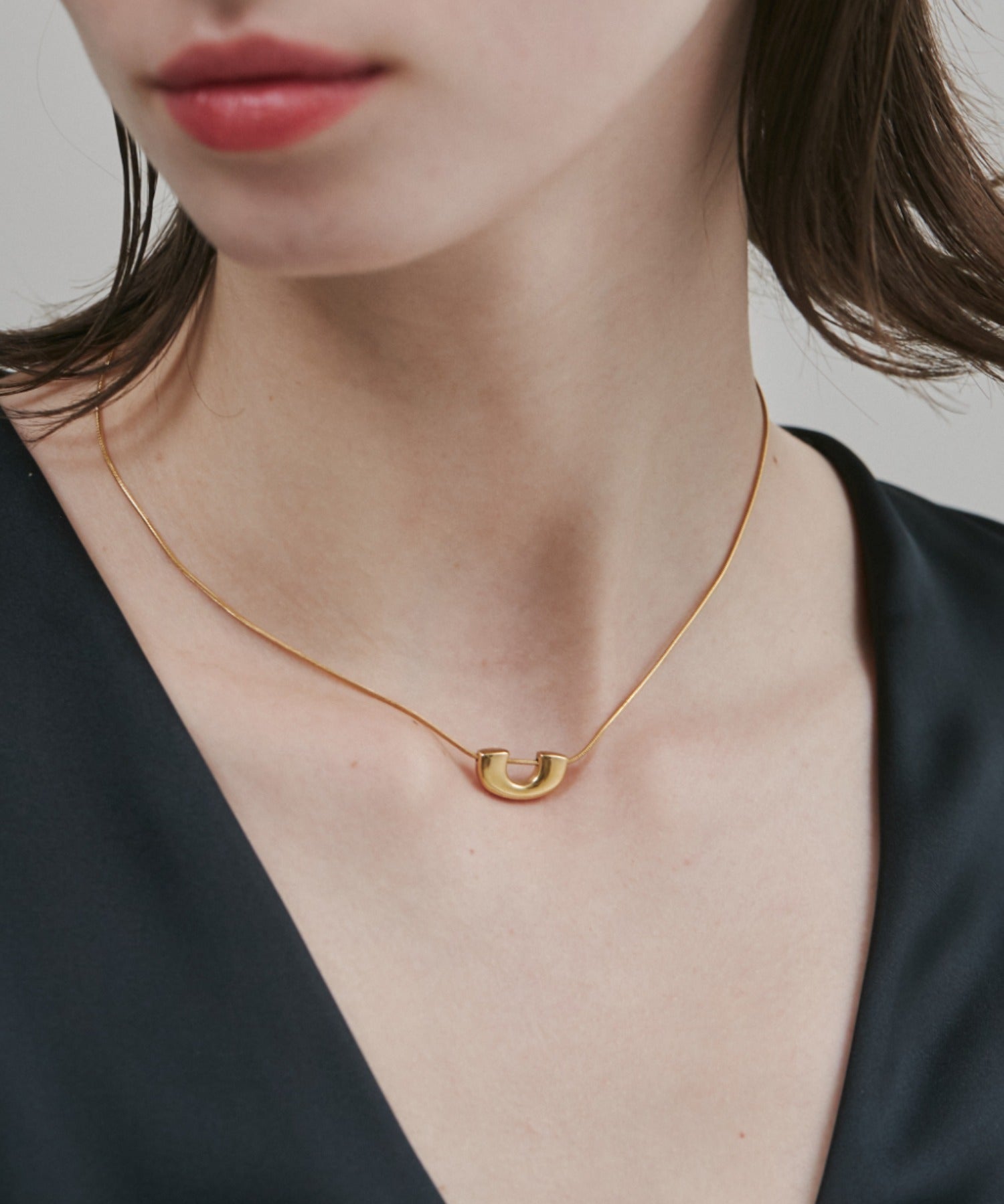 ciite' シーテ ネックレス 【 金属アレルギー対応 】 ニュアンスモチーフ ネックレス サージカルステンレス