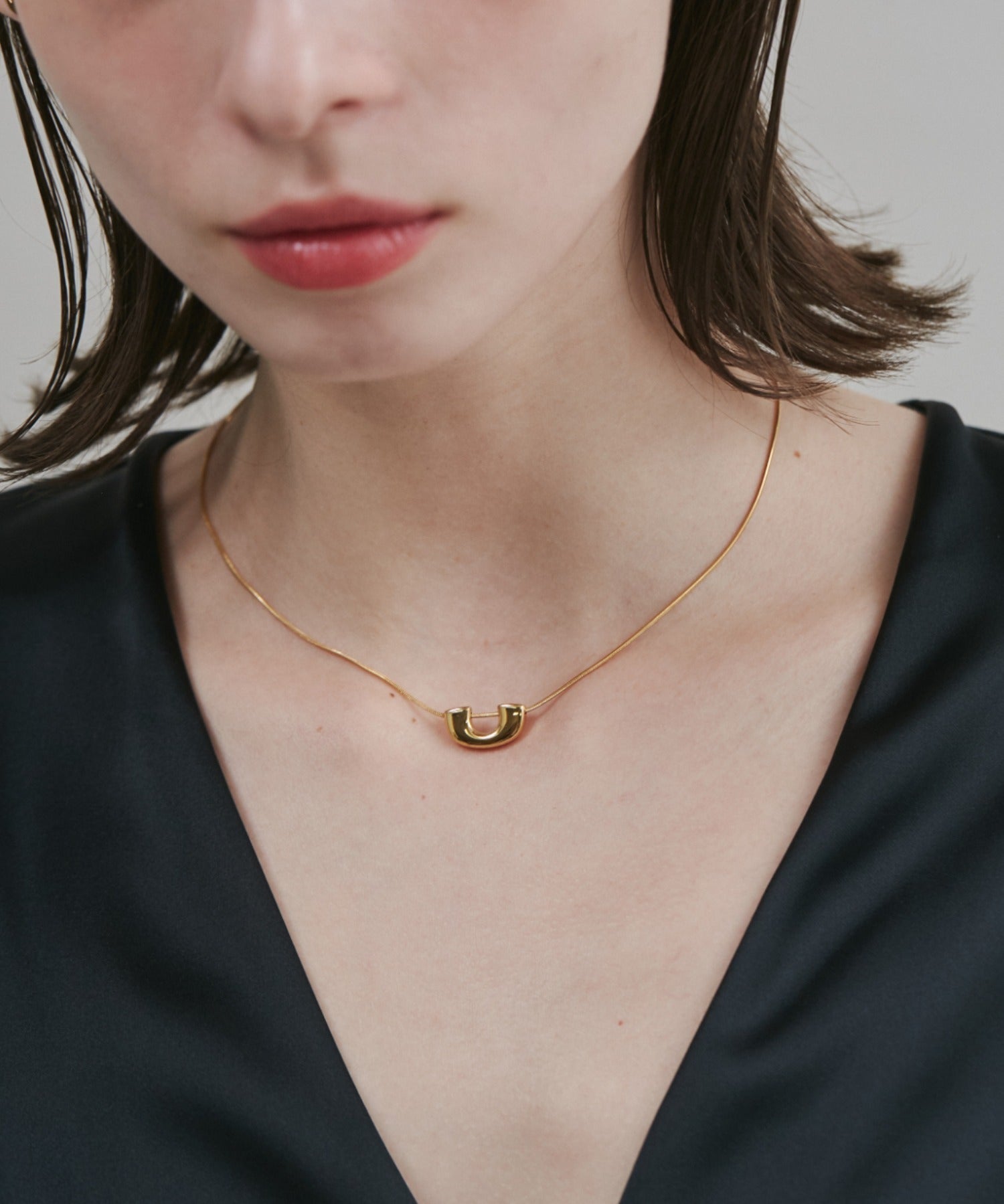 ciite' シーテ ネックレス 【 金属アレルギー対応 】 ニュアンスモチーフ ネックレス サージカルステンレス