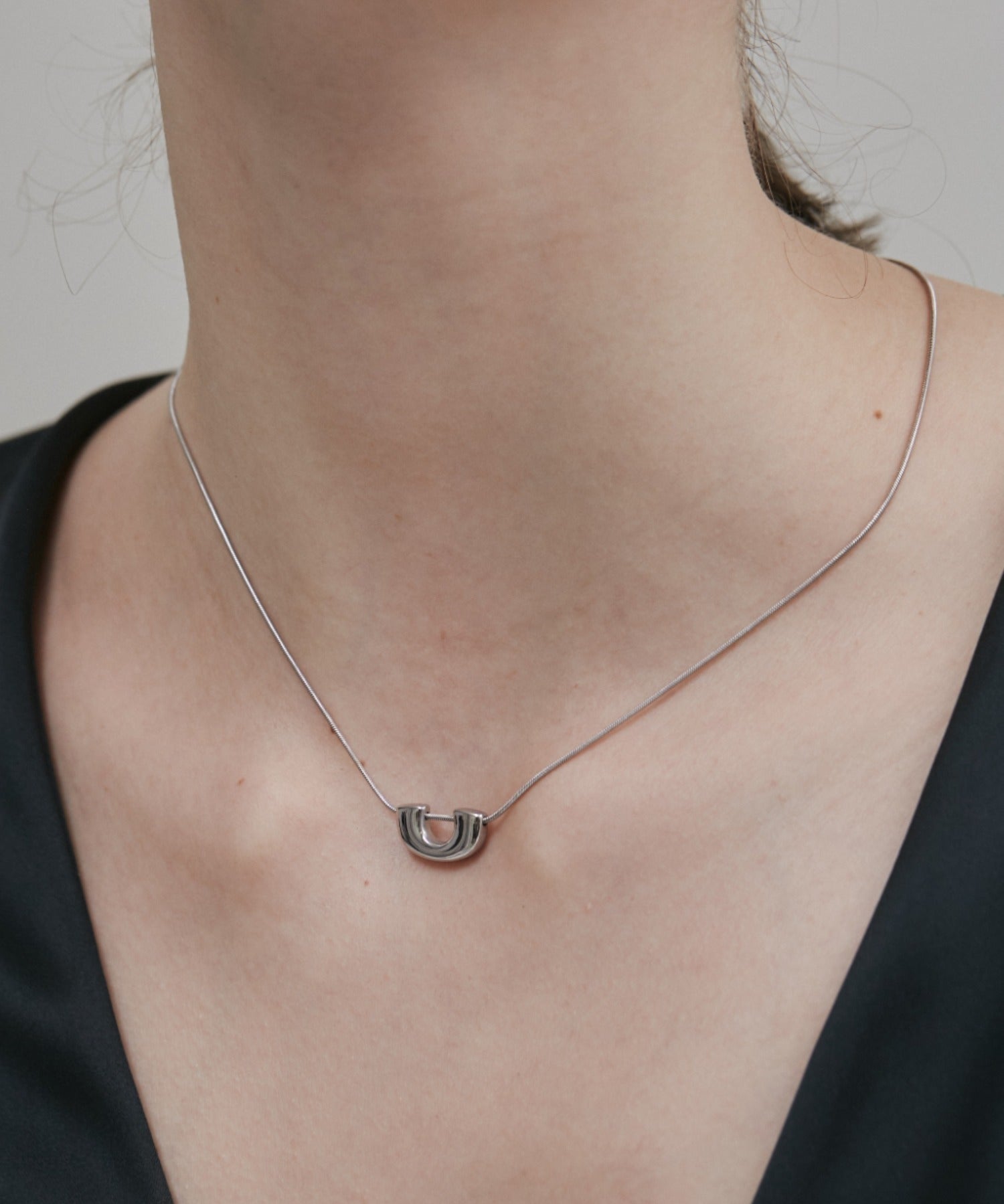 ciite' シーテ ネックレス 【 金属アレルギー対応 】 ニュアンスモチーフ ネックレス サージカルステンレス