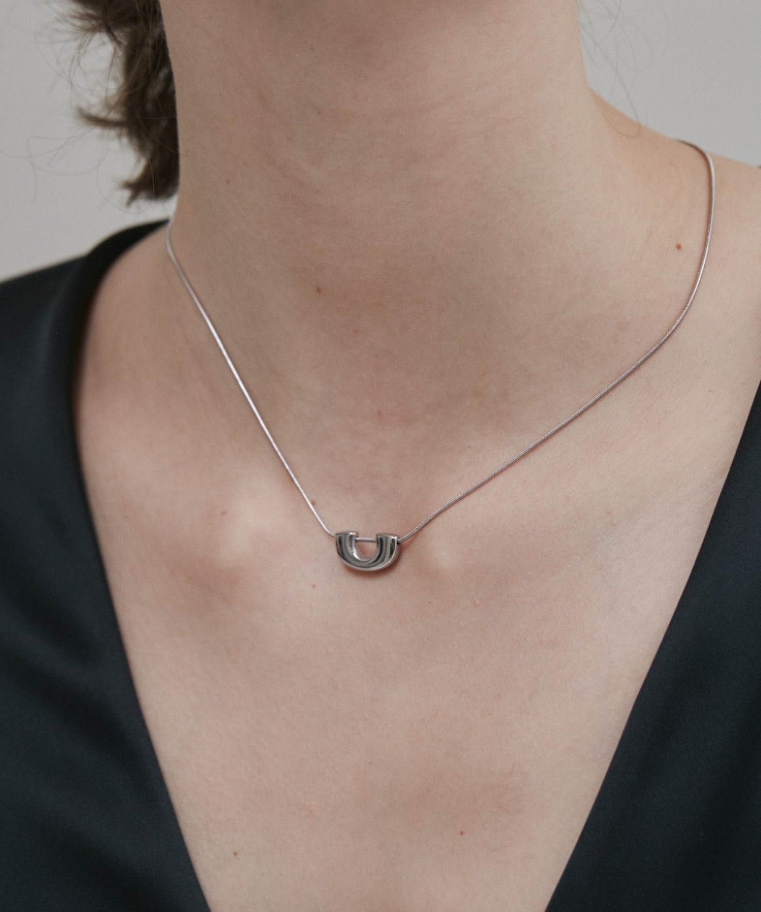 ciite' シーテ ネックレス 【 金属アレルギー対応 】 ニュアンスモチーフ ネックレス サージカルステンレス