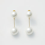 ciite' シーテ イヤリング 2連パールイヤリング (両耳用)