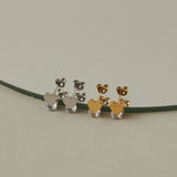 ciite' シーテ ピアス（両耳用） 【 金属アレルギー対応 】 ハートビジューピアス サージカルステンレス (両耳用)