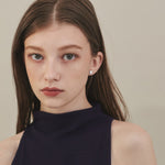 ciite' シーテ ピアス（両耳用） 【 金属アレルギー対応 】 ハートビジューピアス サージカルステンレス (両耳用)