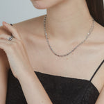 ciite' シーテ ネックレス 【 金属アレルギー対応 】 2連チェーンネックレス サージカルステンレス シルバー FREE