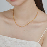 ciite' シーテ ネックレス 【 金属アレルギー対応 】 2連チェーンネックレス サージカルステンレス ゴールド FREE