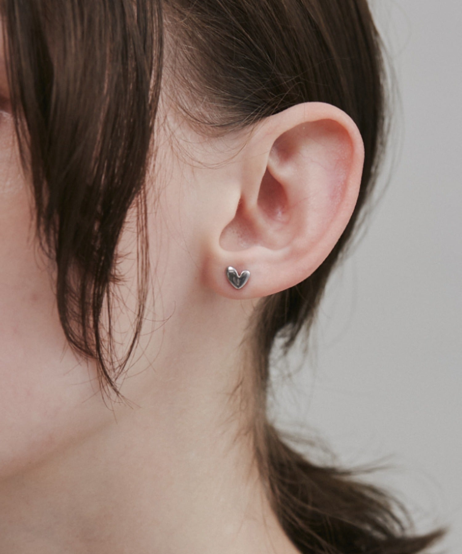 ciite' シーテ ピアス（両耳用） 【 金属アレルギー対応 】 ミニハートピアス サージカルステンレス (両耳用)