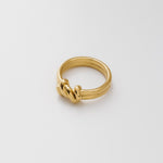 ciite' シーテ リング 【 金属アレルギー対応 】 ニュアンスノットリング サージカルステンレス