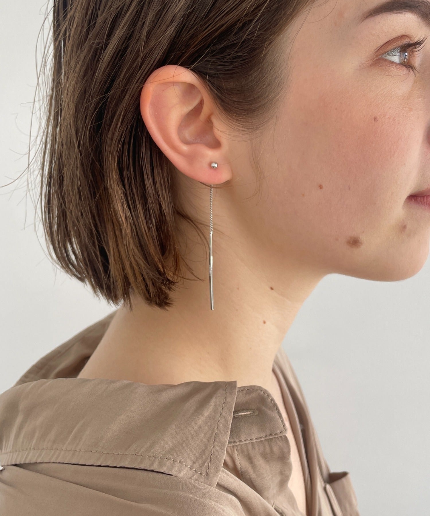 ciite' シーテ ピアス（両耳用） シンプリーポストピアス (両耳用) シルバー FREE