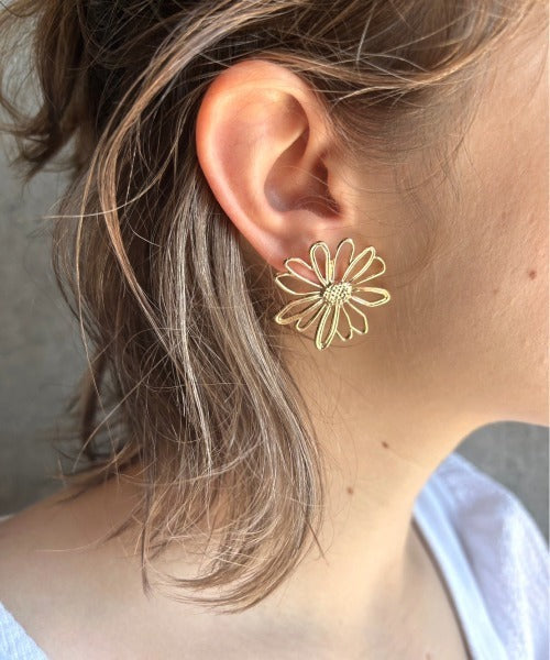 ciite' シーテ ピアス（両耳用） フラットデイジー ピアス (両耳用)