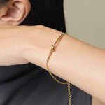 ciite' シーテ ブレスレット 【 金属アレルギー対応 】 ノットブレスレット サージカルステンレス ゴールド FREE