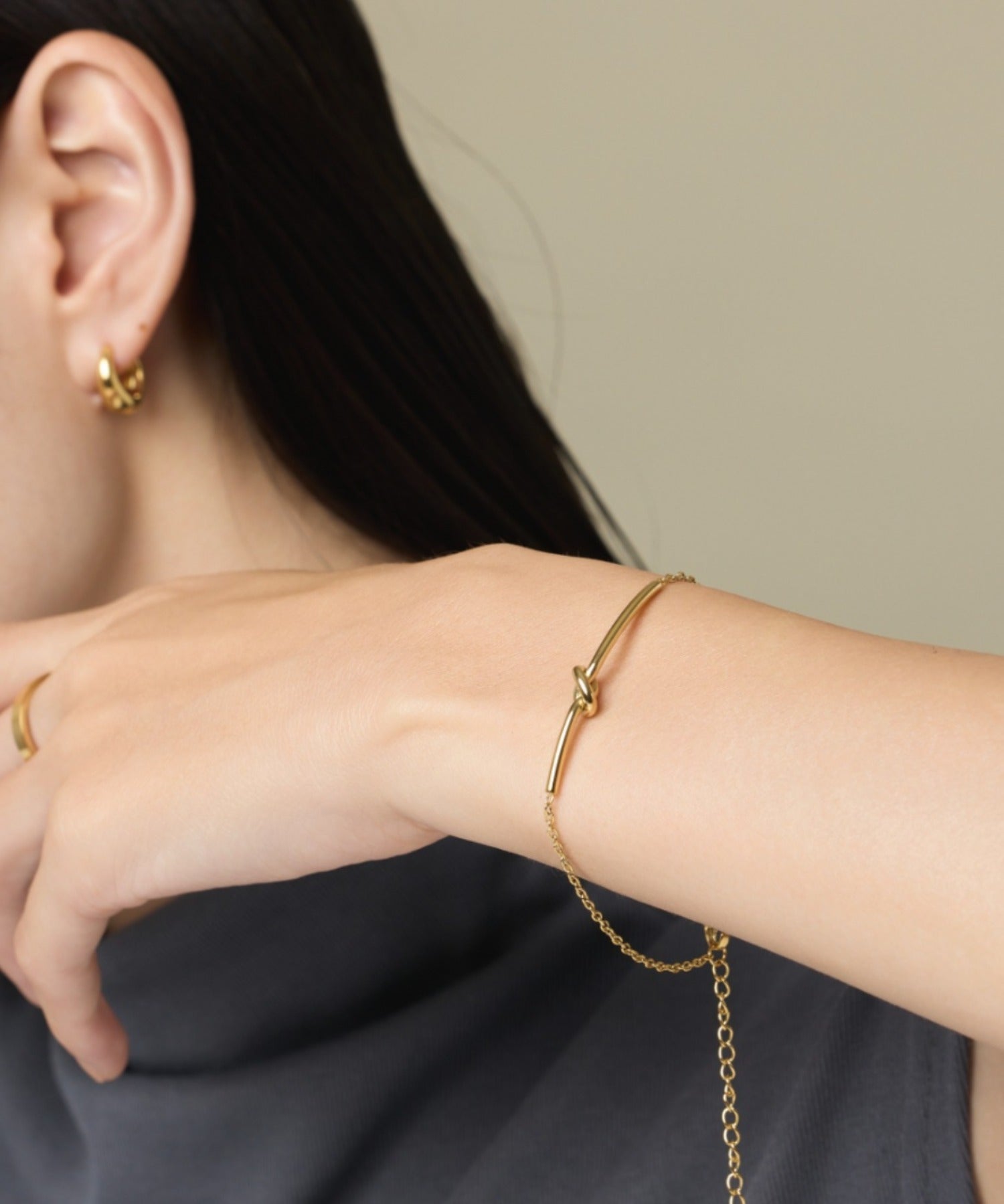 ciite' シーテ ブレスレット 【 金属アレルギー対応 】 ノットブレスレット サージカルステンレス