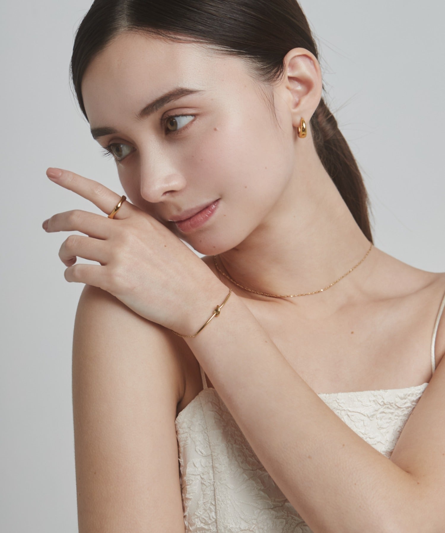 ciite' シーテ ブレスレット 【 金属アレルギー対応 】 ノットブレスレット サージカルステンレス