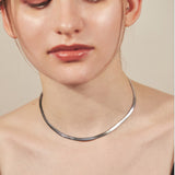 ciite' シーテ ネックレス 【 金属アレルギー対応 】 4mm スネークチェーンネックレス サージカルステンレス シルバー