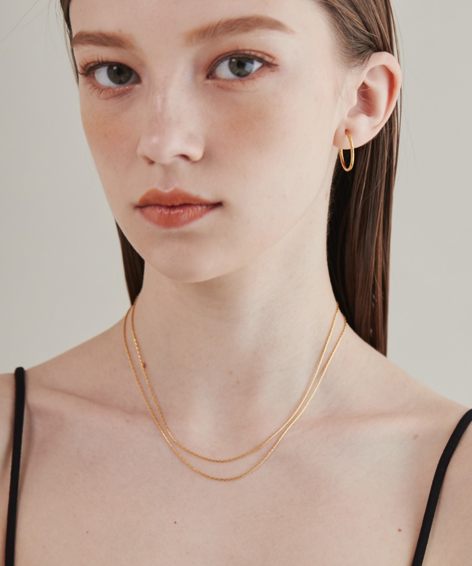 ciite' シーテ ネックレス 【 金属アレルギー対応 】 2連チェーンネックレス サージカルステンレス 36～41cm, 39～44cm