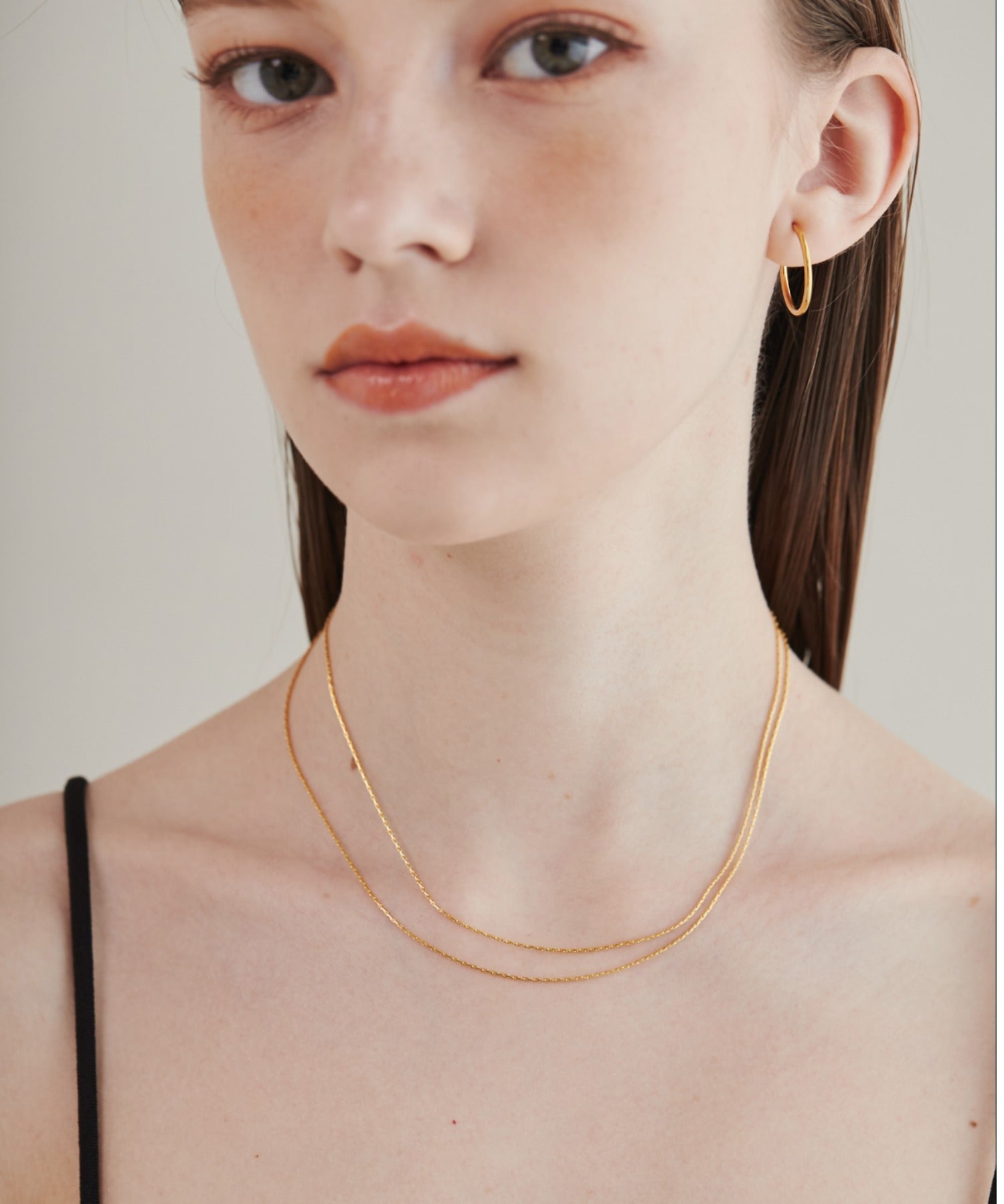 ciite' シーテ ネックレス 【 金属アレルギー対応 】 2連チェーンネックレス サージカルステンレス 36～41cm, 39～44cm