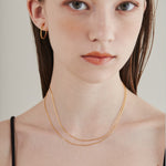 ciite' シーテ ネックレス 【 金属アレルギー対応 】 2連チェーンネックレス サージカルステンレス 36～41cm, 39～44cm