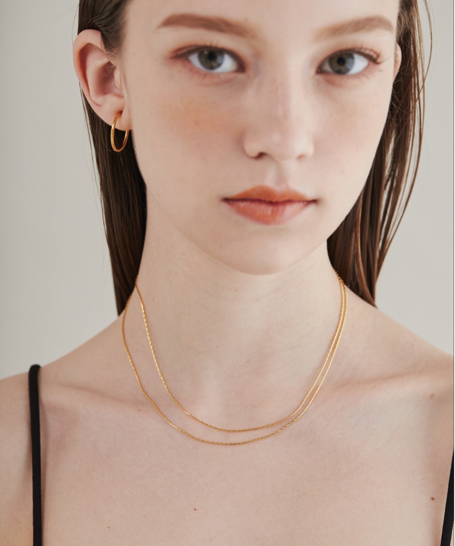 ciite' シーテ ネックレス 【 金属アレルギー対応 】 2連チェーンネックレス サージカルステンレス 36～41cm, 39～44cm