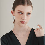 ciite' シーテ ネックレス 【 金属アレルギー対応 】 2連チェーンネックレス サージカルステンレス 36～41cm, 39～44cm