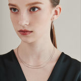 ciite' シーテ ネックレス 【 金属アレルギー対応 】 2連チェーンネックレス サージカルステンレス 36～41cm, 39～44cm