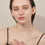 ciite' シーテ ネックレス 【 金属アレルギー対応 】 2連チェーンネックレス サージカルステンレス 36～41cm, 39～44cm