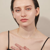 ciite' シーテ ネックレス 【 金属アレルギー対応 】 2連チェーンネックレス サージカルステンレス 36～41cm, 39～44cm