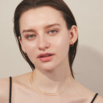 ciite' シーテ ネックレス 【 金属アレルギー対応 】 2連チェーンネックレス サージカルステンレス 36～41cm, 39～44cm