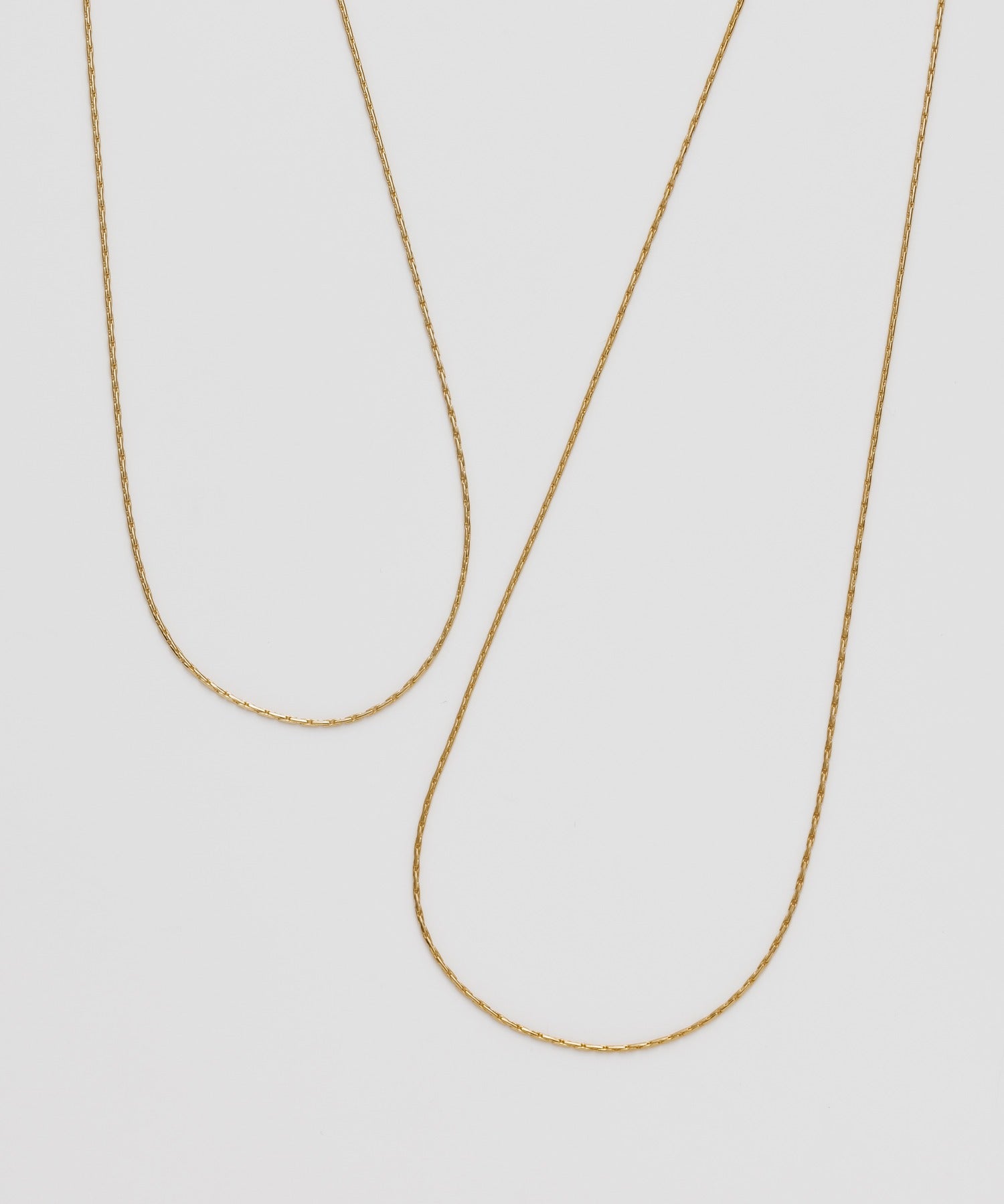 ciite' シーテ ネックレス 【 金属アレルギー対応 】 2連チェーンネックレス サージカルステンレス 36～41cm, 39～44cm