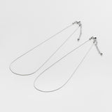 ciite' シーテ ネックレス 【 金属アレルギー対応 】 2連チェーンネックレス サージカルステンレス 36～41cm, 39～44cm