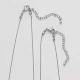 ciite' シーテ ネックレス 【 金属アレルギー対応 】 2連チェーンネックレス サージカルステンレス 36～41cm, 39～44cm