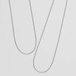 ciite' シーテ ネックレス 【 金属アレルギー対応 】 2連チェーンネックレス サージカルステンレス 36～41cm, 39～44cm