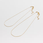 ciite' シーテ ネックレス 【 金属アレルギー対応 】 2連チェーンネックレス サージカルステンレス 36～41cm, 39～44cm