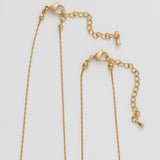 ciite' シーテ ネックレス 【 金属アレルギー対応 】 2連チェーンネックレス サージカルステンレス 36～41cm, 39～44cm