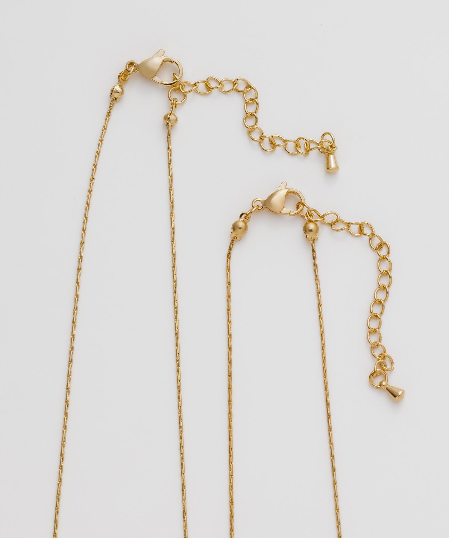 ciite' シーテ ネックレス 【 金属アレルギー対応 】 2連チェーンネックレス サージカルステンレス 36～41cm, 39～44cm