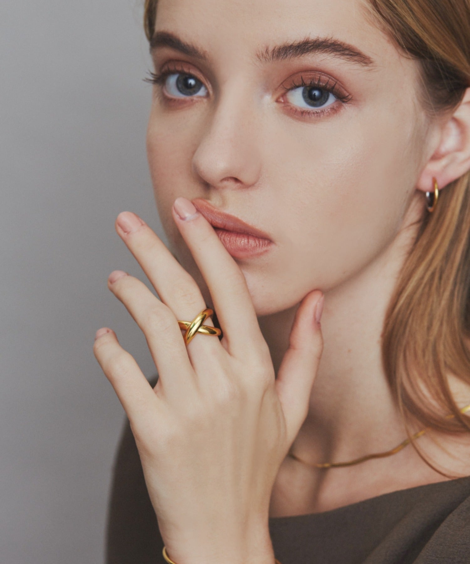 ciite' シーテ リング 【 金属アレルギー対応 】 ビッグクロスリング サージカルステンレス