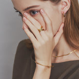 ciite' シーテ リング 【 金属アレルギー対応 】 ビッグクロスリング サージカルステンレス