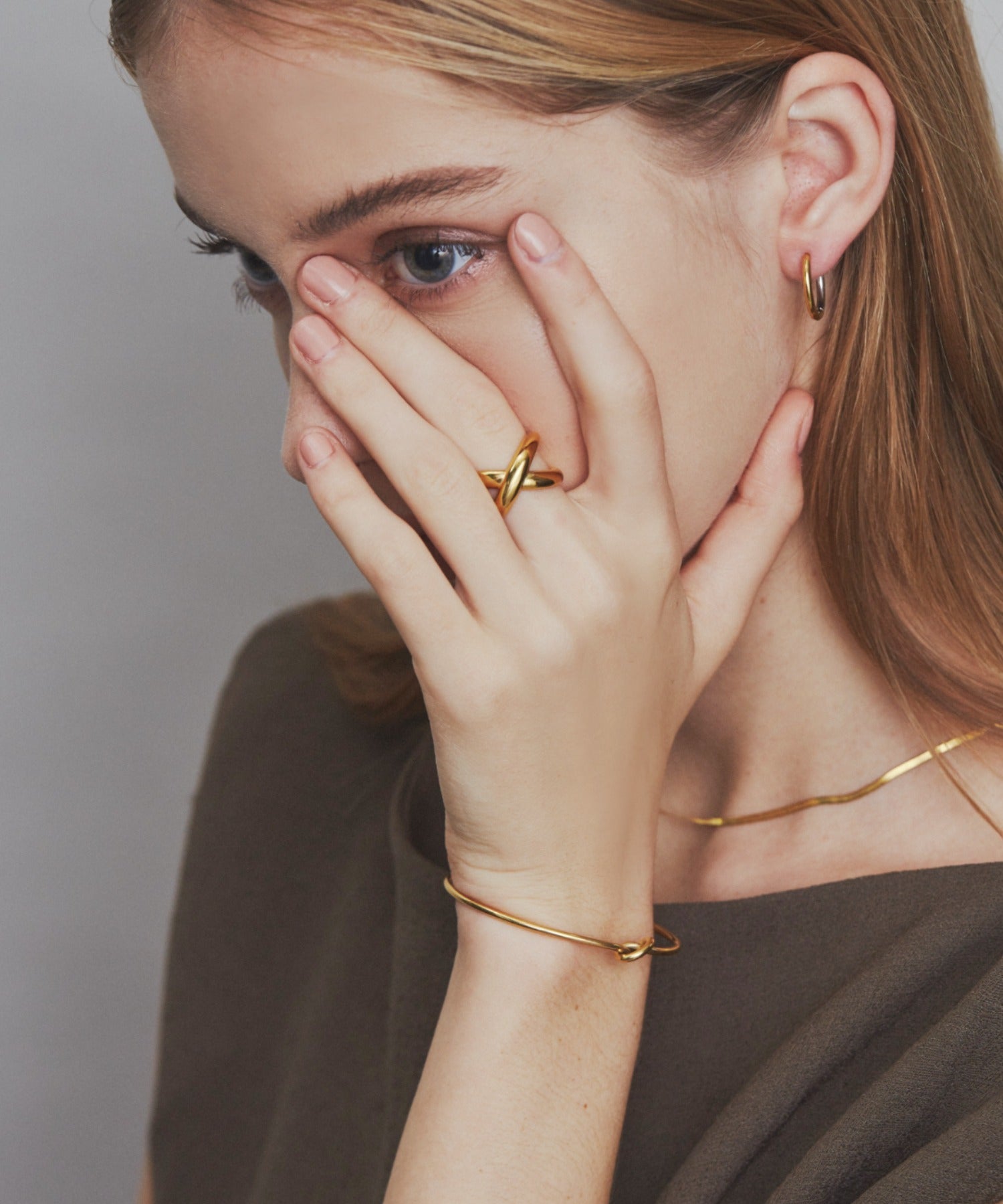 ciite' シーテ リング 【 金属アレルギー対応 】 ビッグクロスリング サージカルステンレス