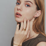 ciite' シーテ リング 【 金属アレルギー対応 】 ビッグクロスリング サージカルステンレス