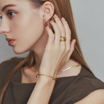 ciite' シーテ リング 【 金属アレルギー対応 】 ビッグクロスリング サージカルステンレス