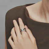 ciite' シーテ リング 【 金属アレルギー対応 】 ビッグクロスリング サージカルステンレス