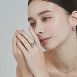 ciite' シーテ リング 【 金属アレルギー対応 】 ビッグクロスリング サージカルステンレス