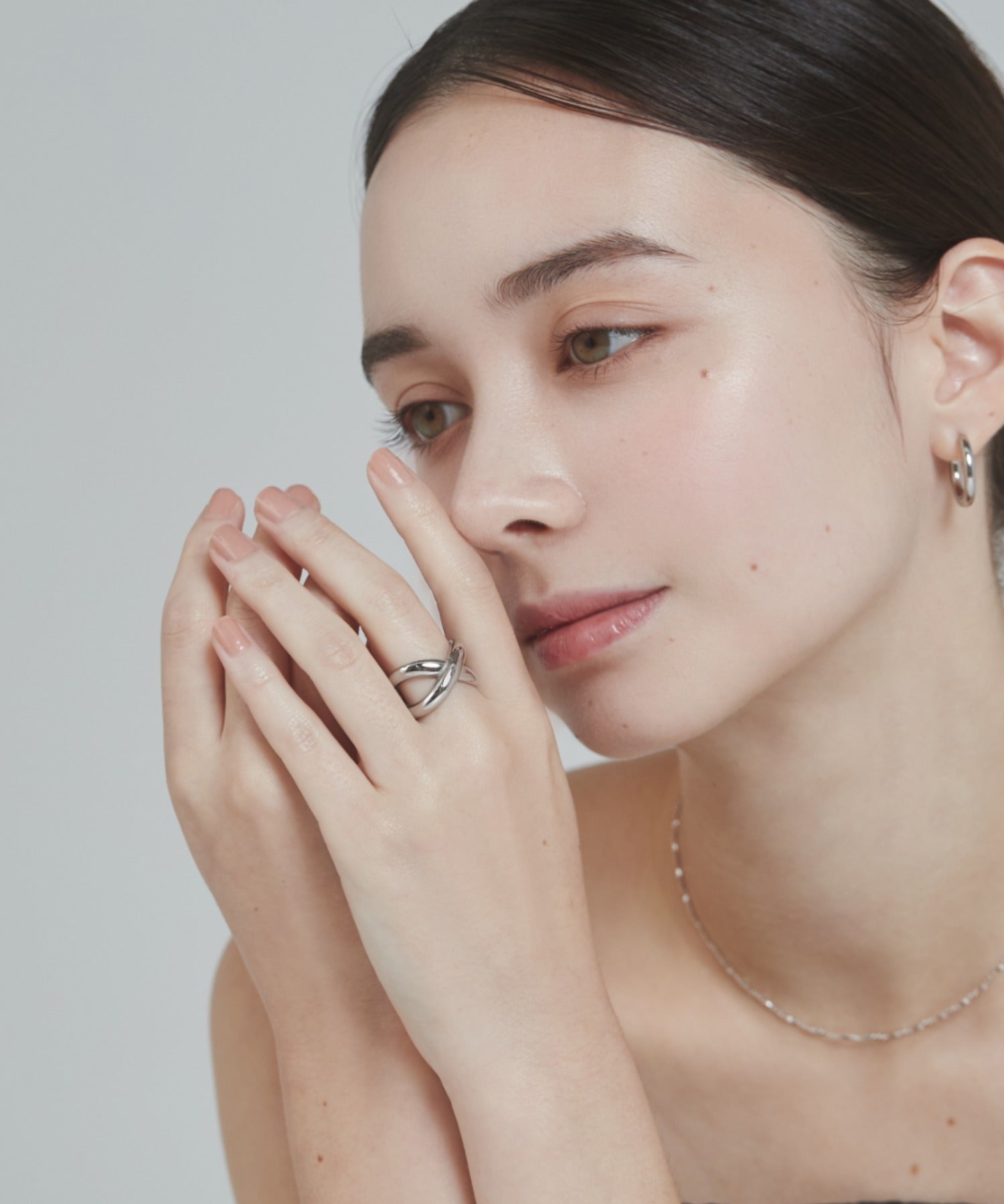 ciite' シーテ リング 【 金属アレルギー対応 】 ビッグクロスリング サージカルステンレス